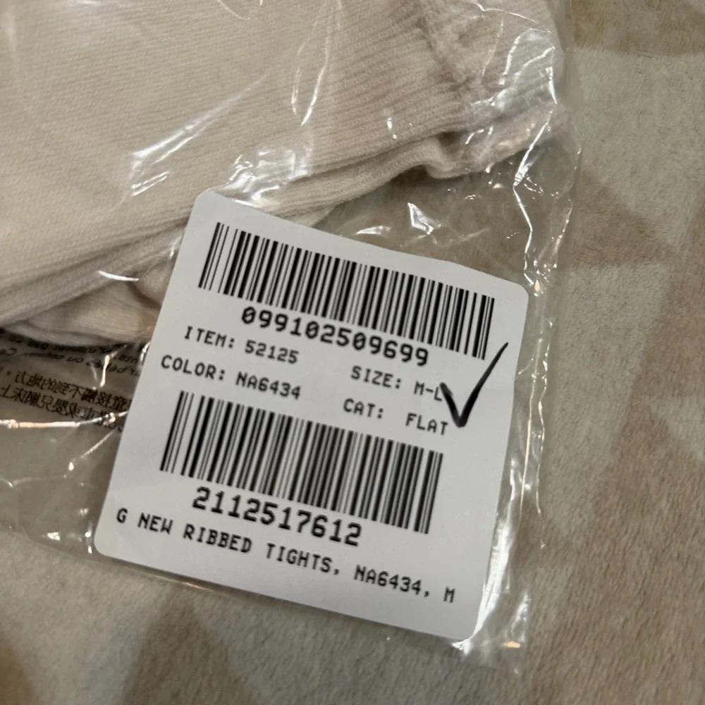 J crew ivory Girls' ribbed tights